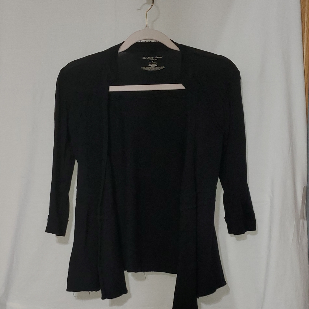 Black cardigan